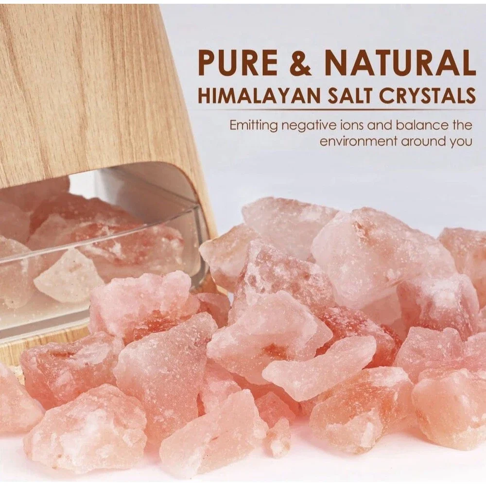 SALKING 2-in-1 Himalayan Salt Lamp Diffuser Cool Mist Humidifier Aromatherapy